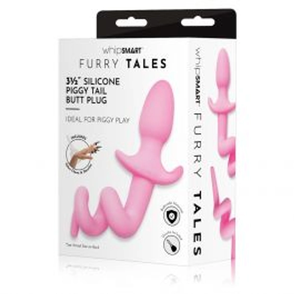 3.5 Inch Silicone Piggy Tail Butt Plug (shipping included)
