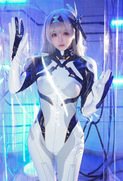 Honkai: Star Rail Firefly Cosplay Costume Jumpsuit with Headband Shoulder Armor