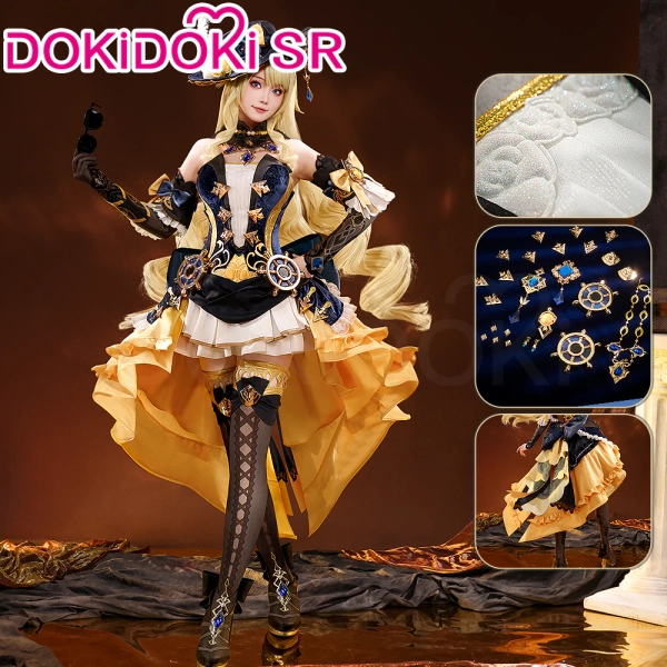 【Ready For Ship】DokiDoki-SR Game Genshin Impact Cosplay Navia Costume Fontaine - So please do not choose Express shipping option when placing your order. / S-Ready For Ship