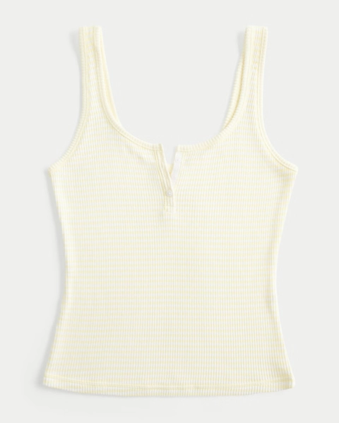 Always Cozy Rib Henley Tank