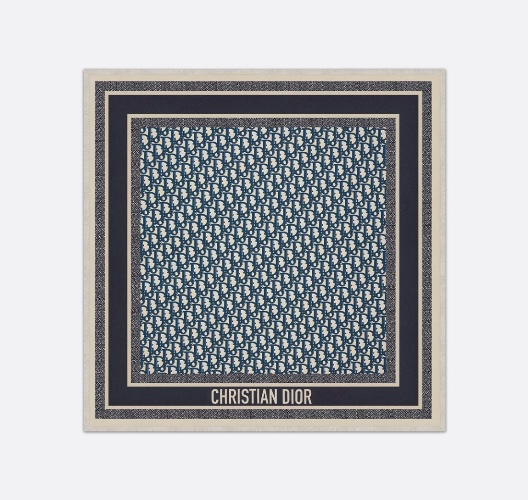 Dior Oblique Diortwin 70 Square Scarf