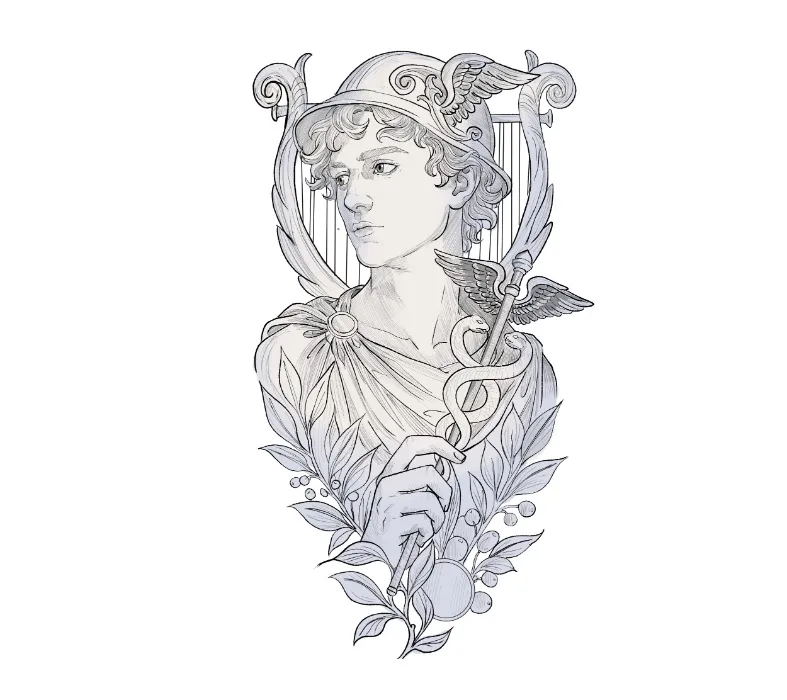 Hermes tattoo (design by me)