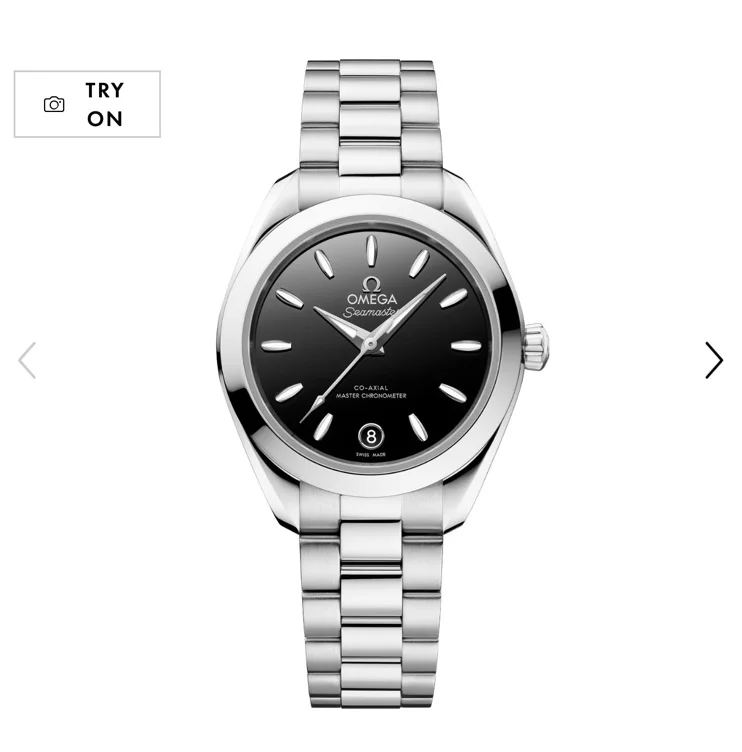 Omega Seamaster Aqua Terra 150M 30mm Ladies Watch Black O22010302001001 | Goldsmiths