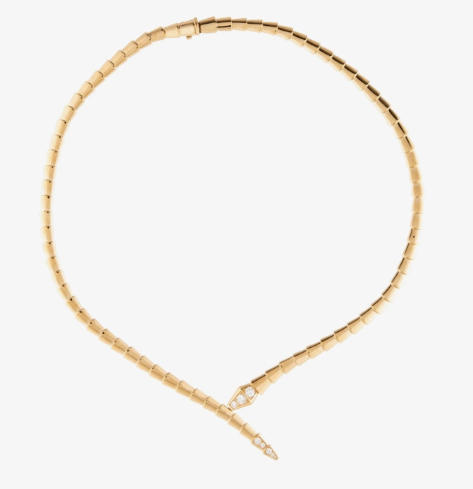 Bvlgari 18K Diamond Serpenti Viper Necklace