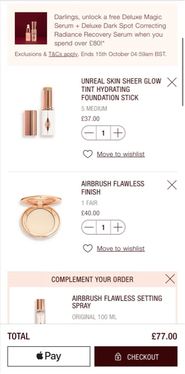 Makeup spree