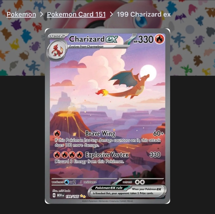 Charizard ex 199/165