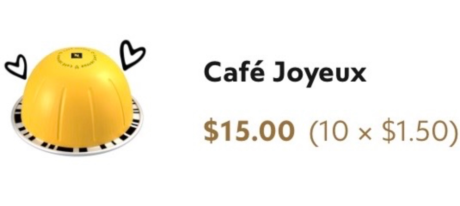 Café Joye Nespresso Pods