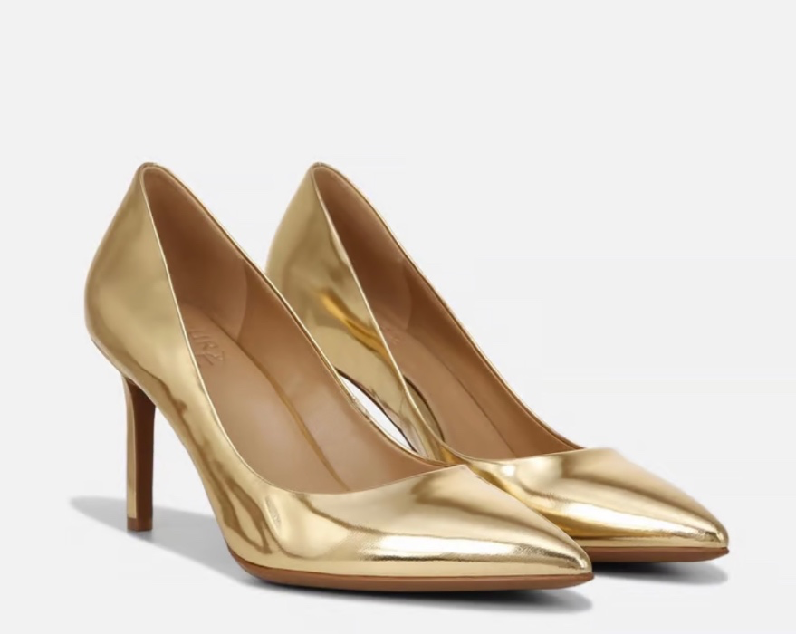 Anna Pump - Gold Patent Leather