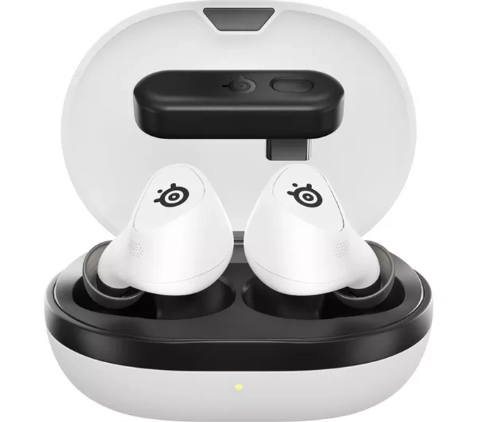 STEELSERIES Arctis GameBuds Wireless Noise-Cancelling Gaming Earbuds for PS5 - White