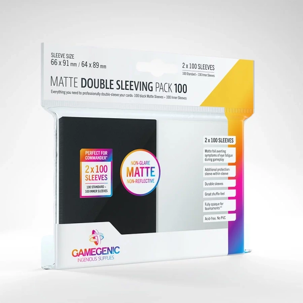 Matte Double Sleeving Pack (100ct)