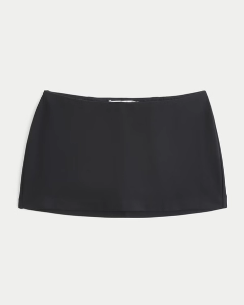 Ultra Low-Rise Pull-On A-Line Mini Skort