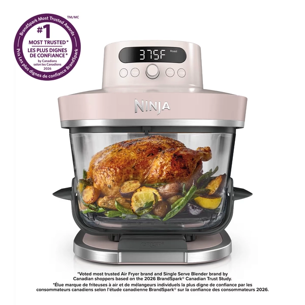 Ninja Crispi® Pro 6-in-1 Countertop Glass Air Fryer, Rose Quartz