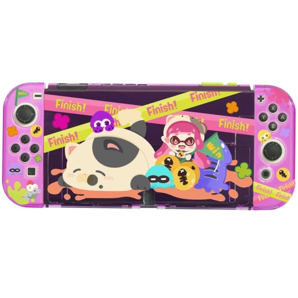 Kawaii Splatoon Switch OLED Case Kickstand Compatible Splatoon Switch Case Cover - Switch OLED