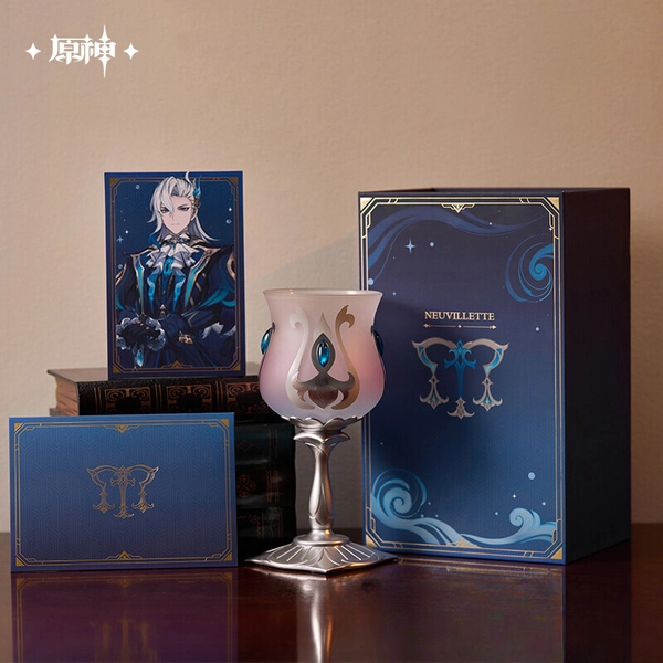 Genshin Impact Official Merch MiHoYo Origina Neuvillette Tall Cup Gift Box Anime