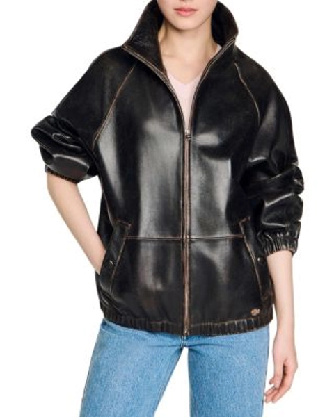 Jordan Distressed Leather Jacket