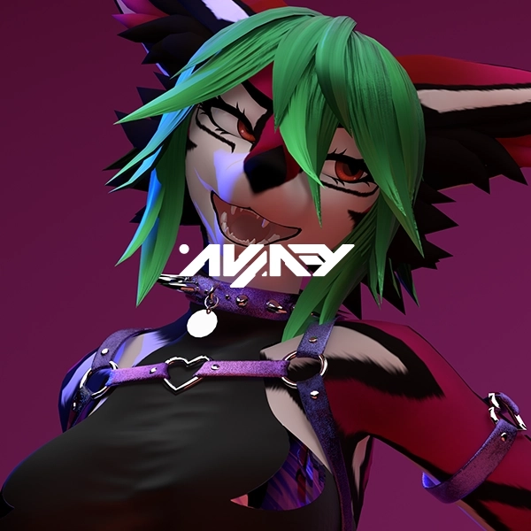 Short Stylist Hairs for Foxmoth VRChat by afyartwolf on Jinxxy