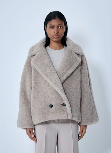 Max Mara Boxy Coat - Femme Manteaux Beige It - 40 40