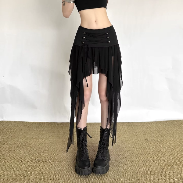 Enderman Black layer skirt