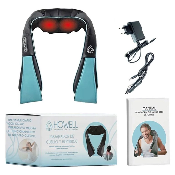 Masajeador De Cuello Espalda Howell Cervical V4 Celeste.