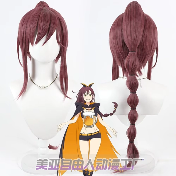 Re:Zero Starting Life in Another World Shaula Cosplay-Perücke, simulierte Kopfhaut, abnehmbarer Pferdeschwanz, Erwachsene Frauen, Halloween, Comic Con - AliExpress