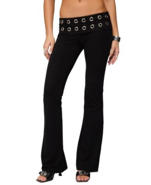 Women's Nairobi Grommet Foldover Flared Leggings m