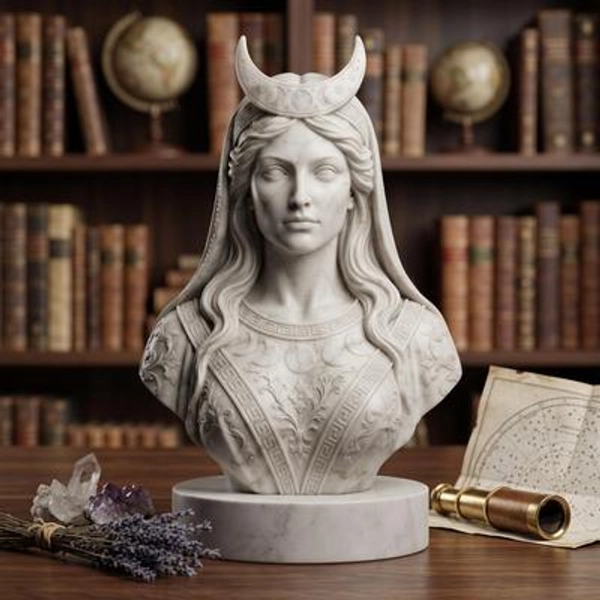 Buste d'Hécate - Statue grecque de la déesse de la lune