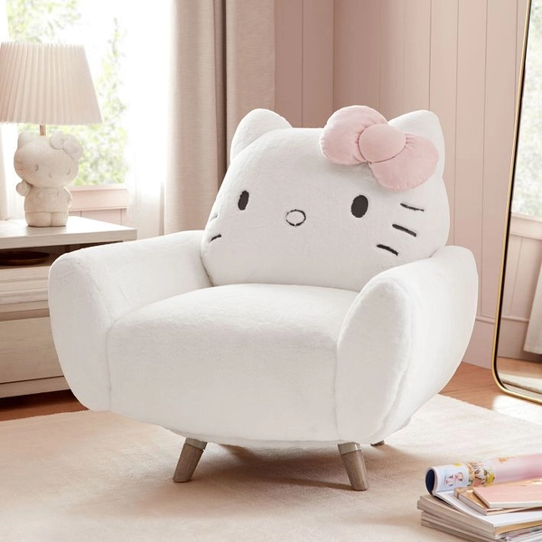 Hello Kitty® Faux Fur Accent Chair