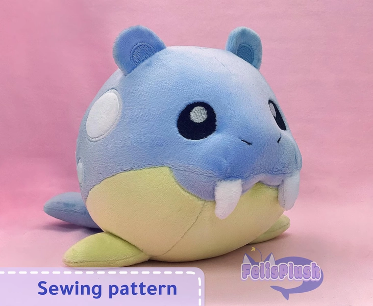 Spheal Plush Sewing Pattern PDF Instructions - Embroidery Files Included - Etsy Canada