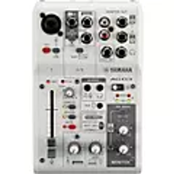 Yamaha AG03MK2 3-Channel Mixer/USB Interface for IOS/Mac/PC White