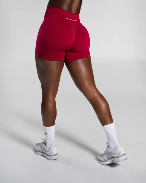 Pump Mid Rise Short - Strawberry Jam - XXS