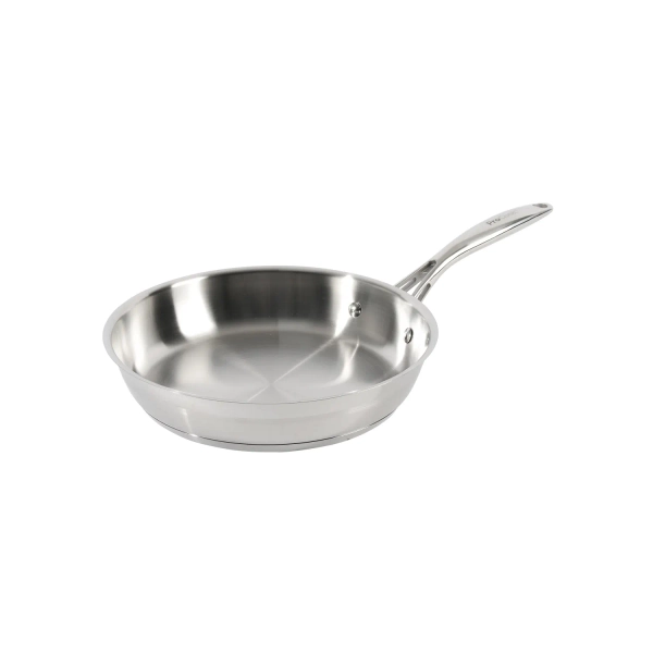 Professional Stainless Steel Frying Pan  Uncoated 24cm