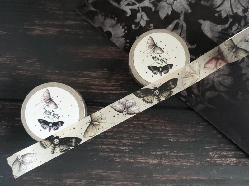 Moon Moth washi tape