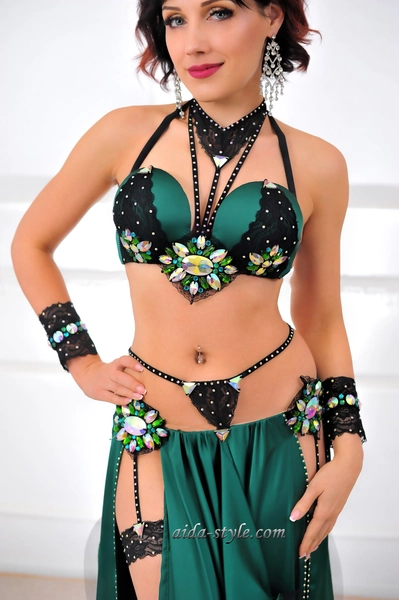 Gorgeous Professional Belly Dance Costume - Aida Style