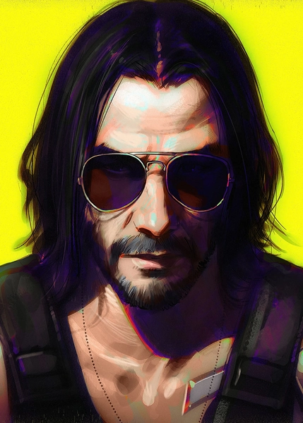 'Johnny Silverhand' Poster, picture, metal print, paint by Cyberpunk 2077 | Displate