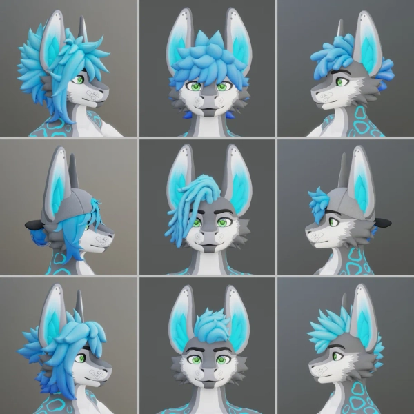 Waggan Avatar VrChat Model by QuaggyCharr