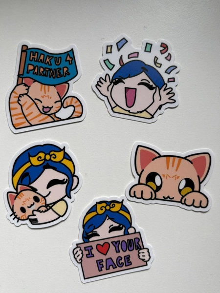 Kel and Haku Sticker Pack