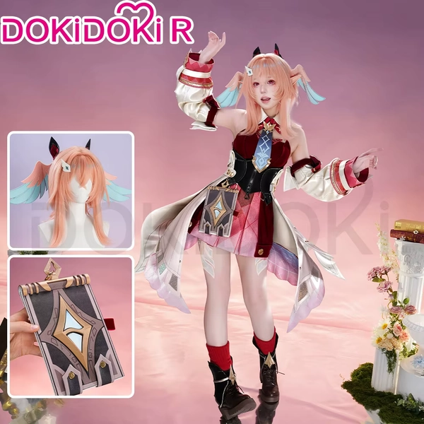 Kostium Cosplay Linnea Gra Genshin Impact DokiDoki-R Damskie Urocze Stroje Linnea Torba na Kostium Cosplay Rekwizyty - AliExpress 200000532