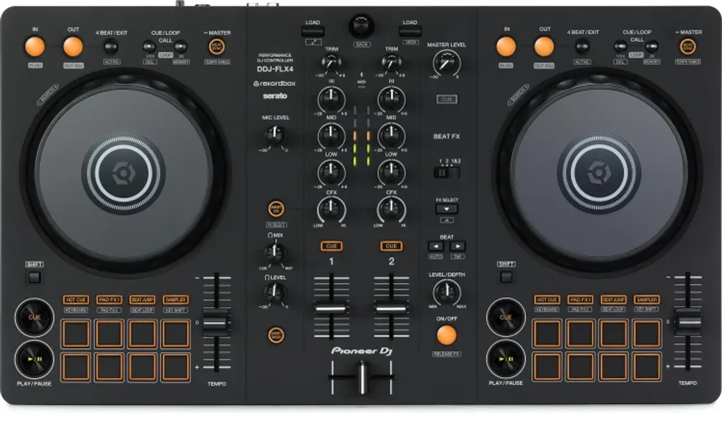 DDJ-FLX4 2-deck rekordbox and Serato DJ Controller - Graphite