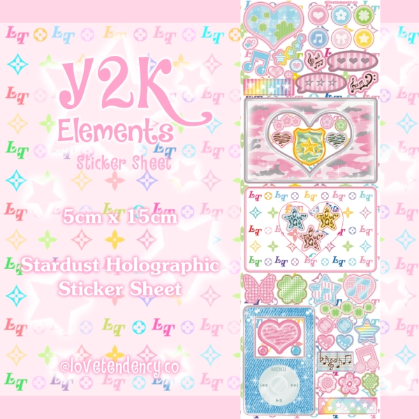 Y2K Elements Sticker Sheet