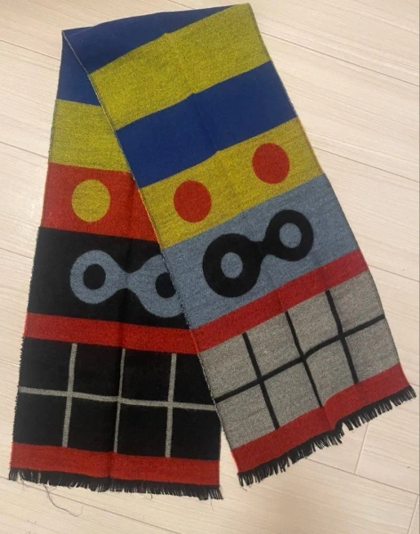 W< x Walter Van Beirendonck Pakupaku-kun Scarf