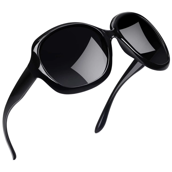 Joopin Polarized Sunglasses Womens Trendy Oversized Large Driving Sun Glasses Ladies UV Protective Big Sunnies Shades (Black) - Walmart.com