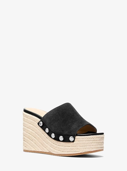 Mayes Suede Wedge Sandal Brown