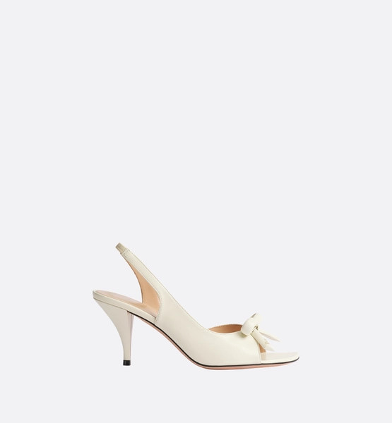Dior Bow Heeled Slingback Sandal
