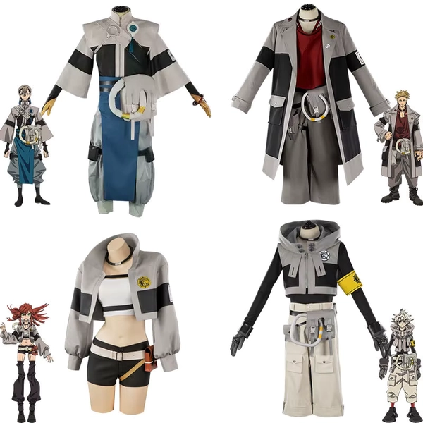 GACHIAKUTA Anime Ludo Enjin Zanka Riyo Reaper Cosplay With Four Characters Clothes And Four Wigs Cosplay Costume Anime Full Suit - AliExpress 200000532