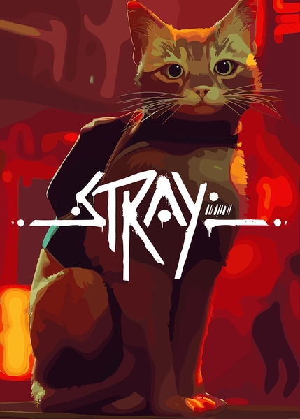 Displate - 'Stray Cat Video Game Poster' Poster, picture, metal print, paint by AchmadMaulana77777