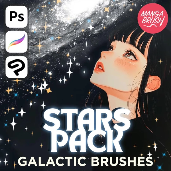 Galaxy Stars Digital Brushes: Anime-style for Procreate, Photoshop, Clip Studio Paint (digital Download) - Etsy