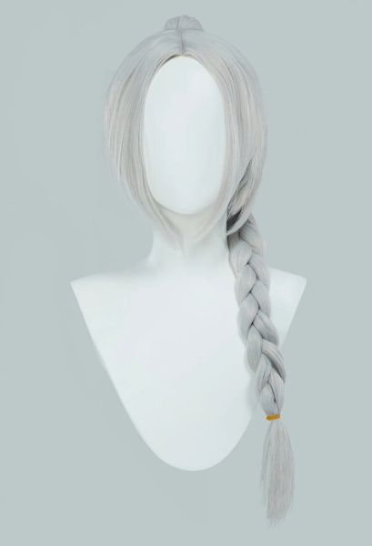 Baldur's Gate Shadowheart Cosplay Wig White Long Ponytail Wig