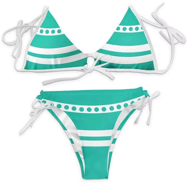 Anime Cartoon Printing Swimsuit Bikini Nami Cosplay Costume Women Sexy Summer Swimwear Outfits Halloween Party Suit - AliExpress