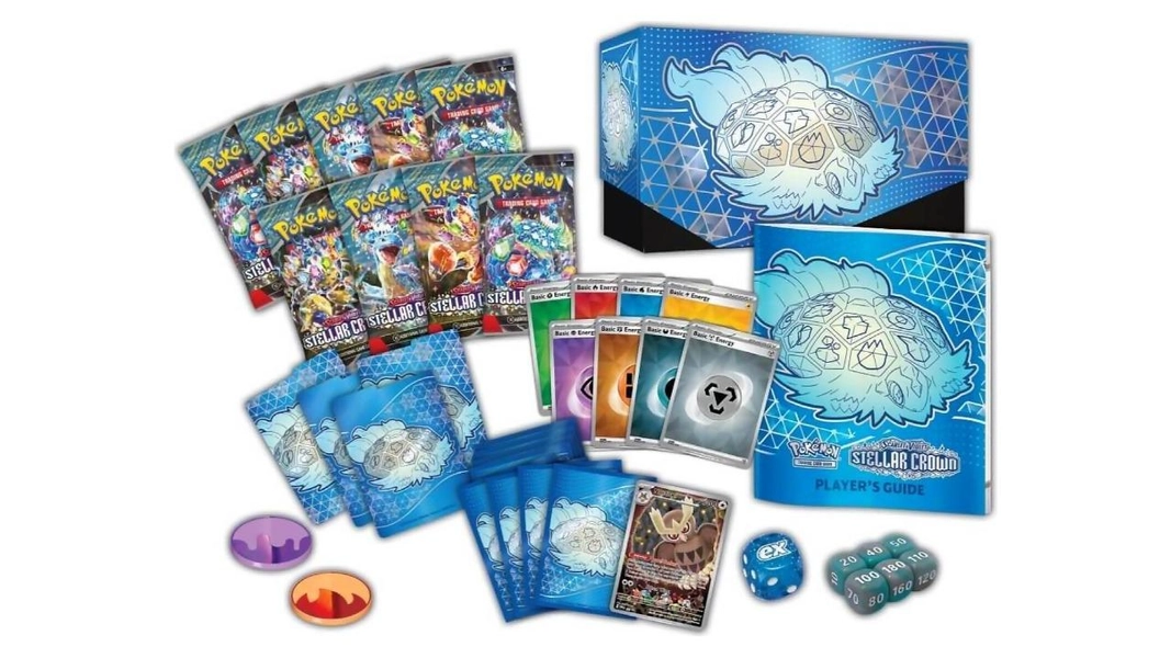 Pokemon Tcg Scarlet and Violet 7 Stellar Crown Elite Trainer Box
