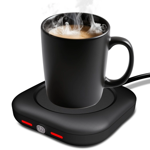 TEMU Heater For Coffee Cup Mats, Quickly Your The Desk, Features 3 Adjustable Settings, Coasters With Ambient Lighting, Ergonomically Designed For